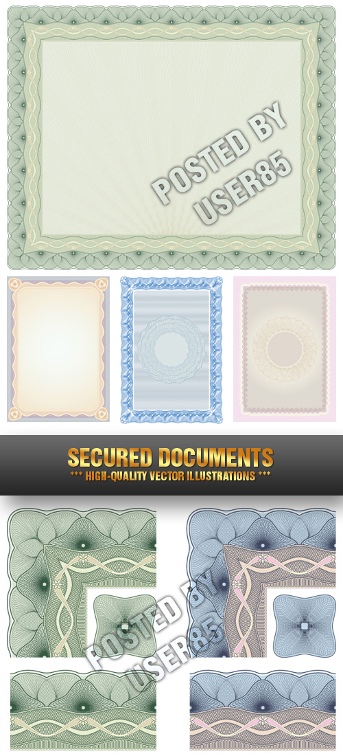 Stock Vector - Secured Documents