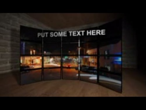 After Effects Project - 4 Curved Video Walls 01b 32475