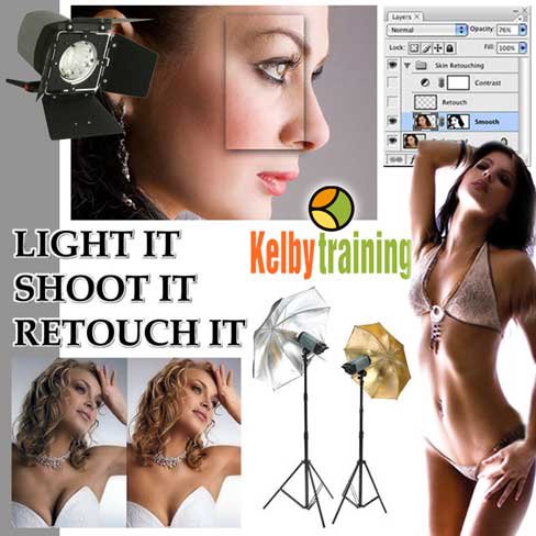 KelbyTraining Light It Shoot It Retouch It Video Tutorials worth ($200)