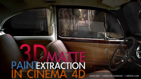 3D Matt Paint Extraction in Cinema 4D