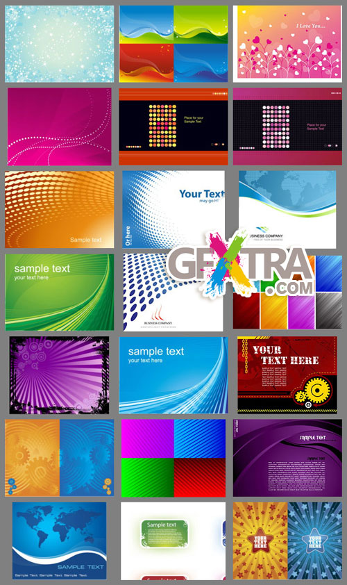 Abstract Backgrounds II - 64xEPS - Vector SS Abstract Backgrounds II - 64xEPS - Vector SS