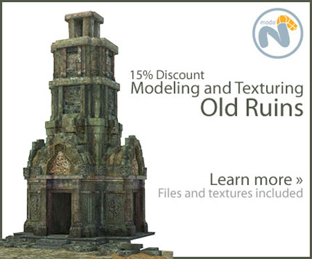 Modo and Photoshop Tutorials - Modeling and Texturing Old Ruins