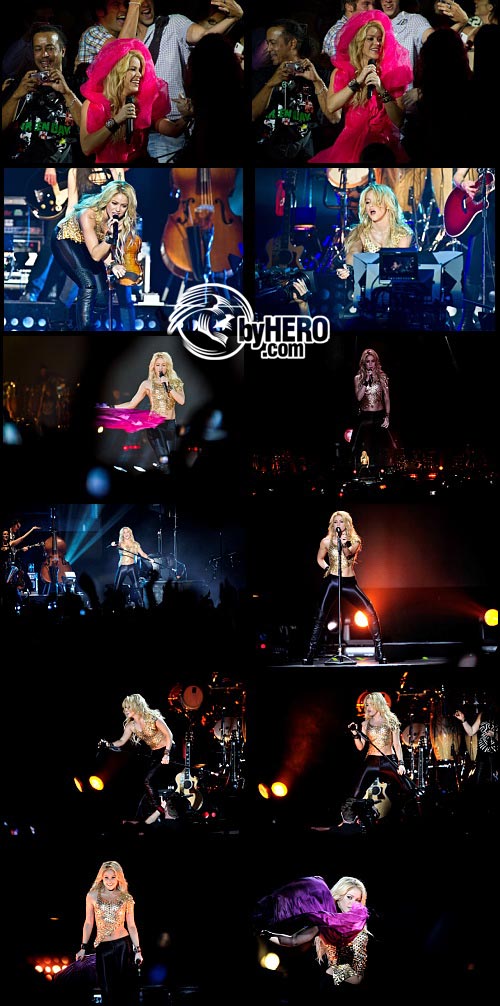 Shakira - Bercy POPB Concert Hall in Paris - June 13, 2011