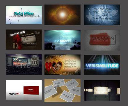 After Effects Project - From VideoHive: Part 4 (New)