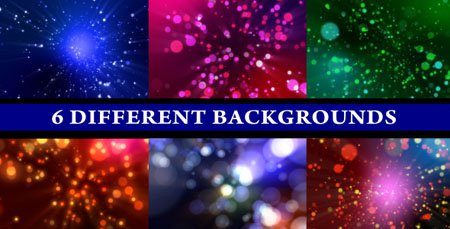 Particle Shine (6-Different Backgrounds Loop) - Footage for After Effects (Videohive)