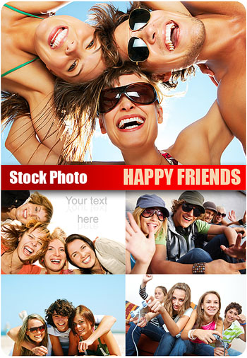 Stock Photo - Happy Friends