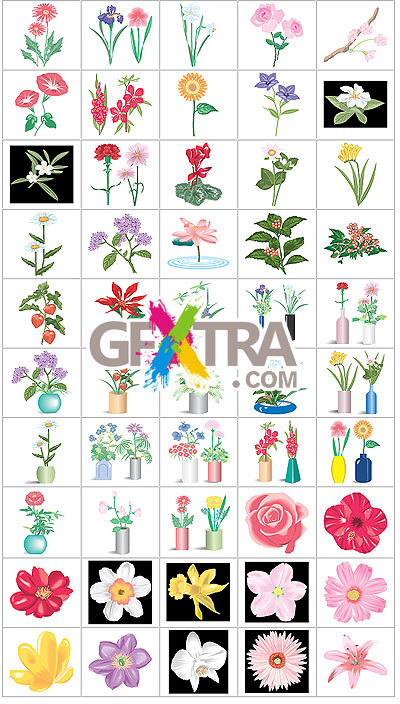 AdvanceArt Pirsuitism AP02079 Total Design - Foliage Plants&Flowers
